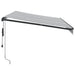 Copertină retractabilă automat LED-uri antracit/alb 350x250 cm - WALTI WALTI