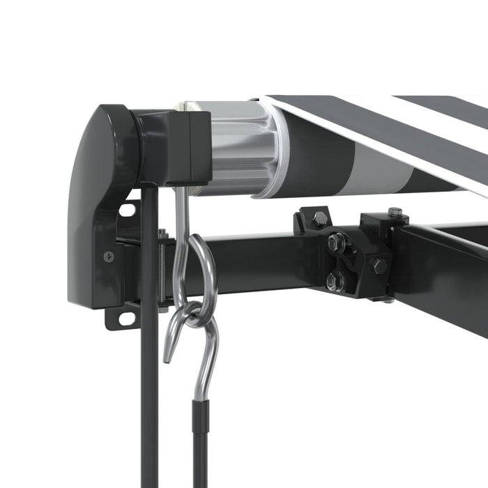 Copertină retractabilă automat LED-uri antracit/alb 350x250 cm - WALTI WALTI