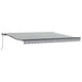 Copertină retractabilă manual, antracit/alb, 400x300 cm - WALTI WALTI