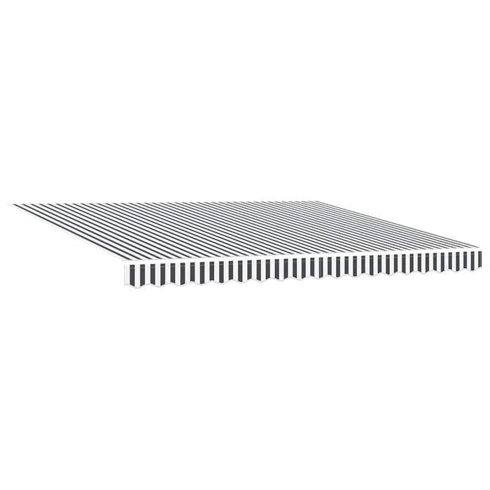Copertină retractabilă manual, antracit/alb, 400x300 cm - WALTI WALTI