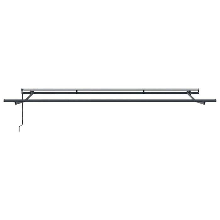 Copertină retractabilă manual, antracit/alb, 400x300 cm - WALTI WALTI