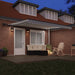 Copertină retractabilă manual cu LED, antracit/alb, 400x300 cm - WALTI WALTI