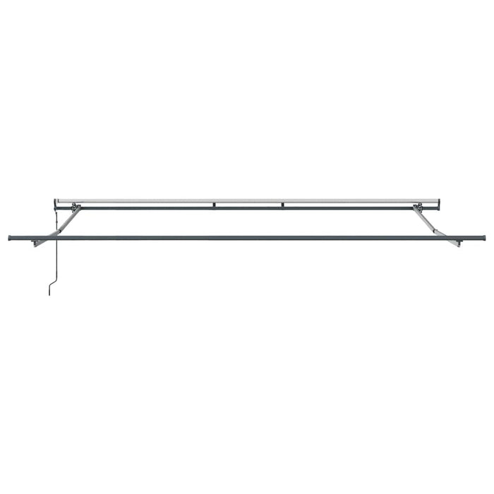 Copertină retractabilă automat, antracit/alb, 400x300 cm - WALTI WALTI