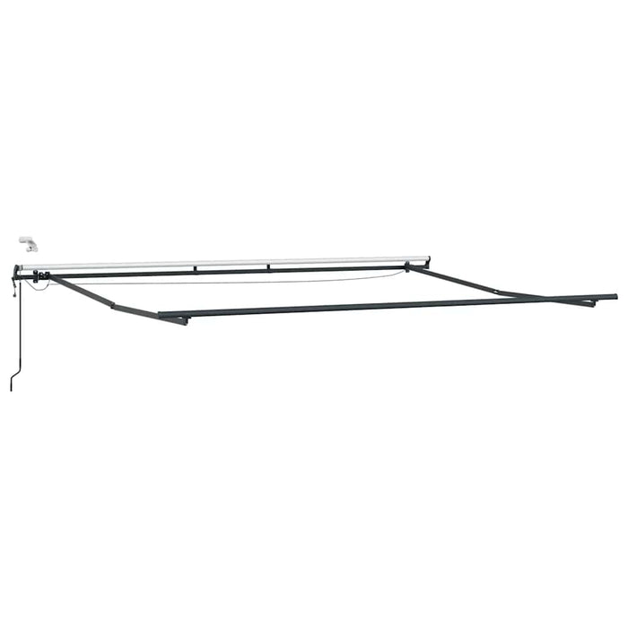 Copertină retractabilă automat cu LED, antracit/alb, 400x300 cm WALTI