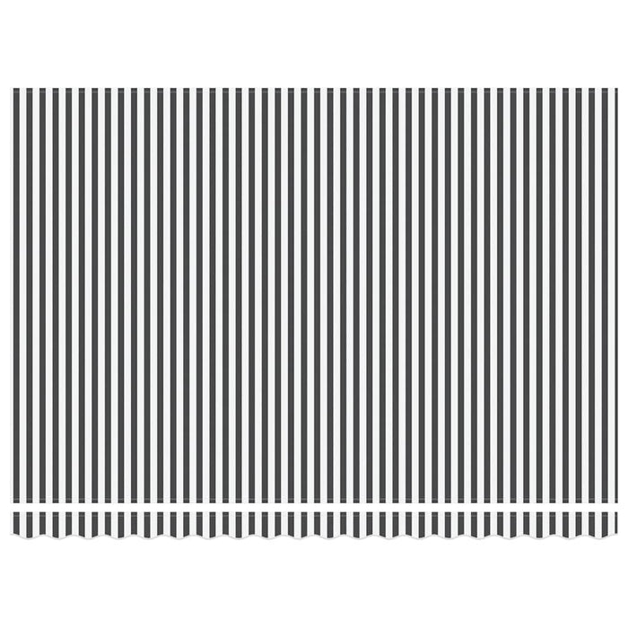 Copertină retractabilă automat, antracit/alb, 450x300 cm - WALTI WALTI