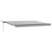 Copertină retractabilă automat cu LED, antracit/alb, 450x300 cm - WALTI WALTI