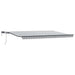 Copertină retractabilă manual cu LED, antracit/alb, 500x300 cm - WALTI WALTI