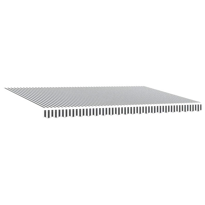 Copertină retractabilă manual cu LED, antracit/alb, 500x300 cm - WALTI WALTI