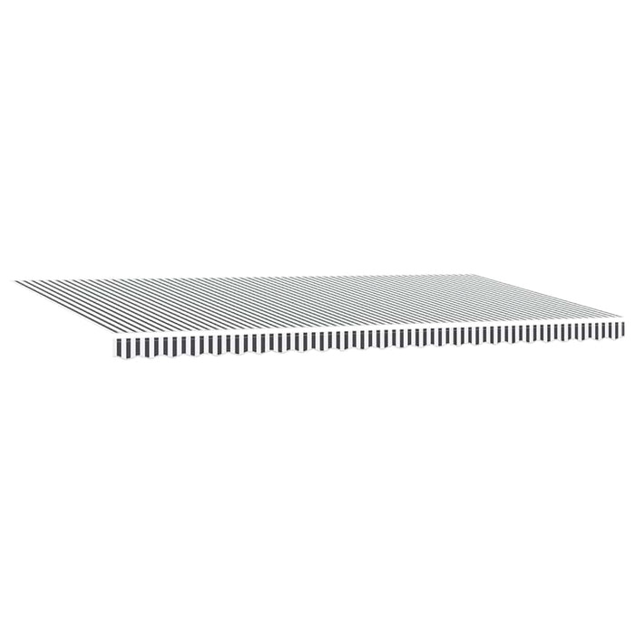 Copertină retractabilă automat, antracit/alb, 600x300 cm - WALTI WALTI