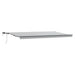 Copertină retractabilă manual cu LED, antracit/alb, 600x300 cm - WALTI WALTI