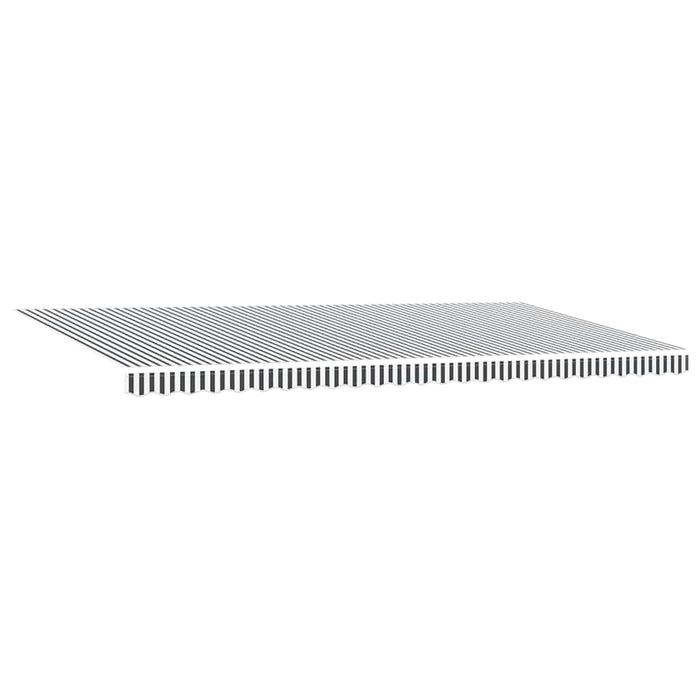 Copertină retractabilă manual cu LED, antracit/alb, 600x300 cm - WALTI WALTI