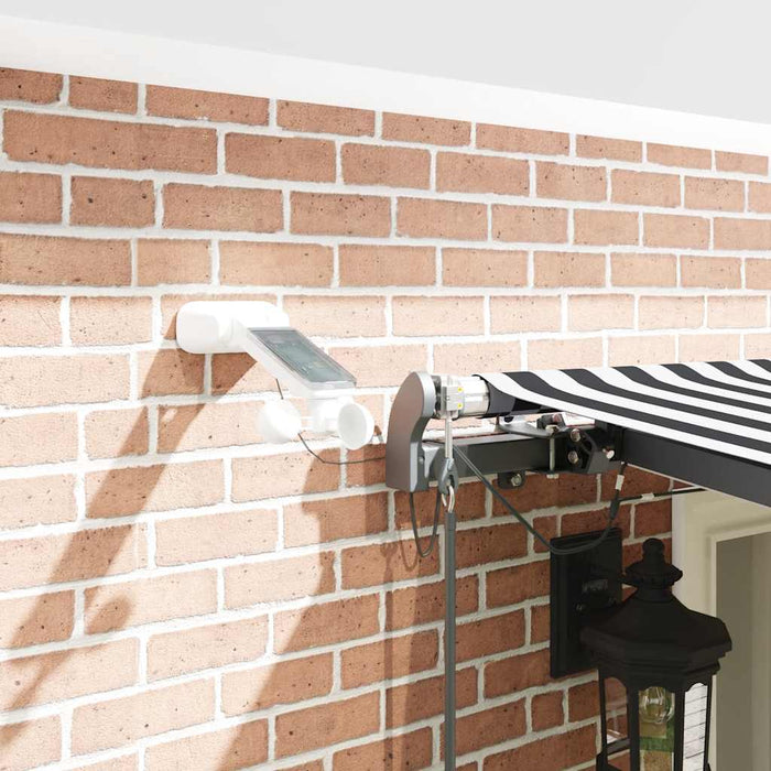 Copertină retractabilă automat cu LED, antracit/alb, 600x300 cm - WALTI WALTI
