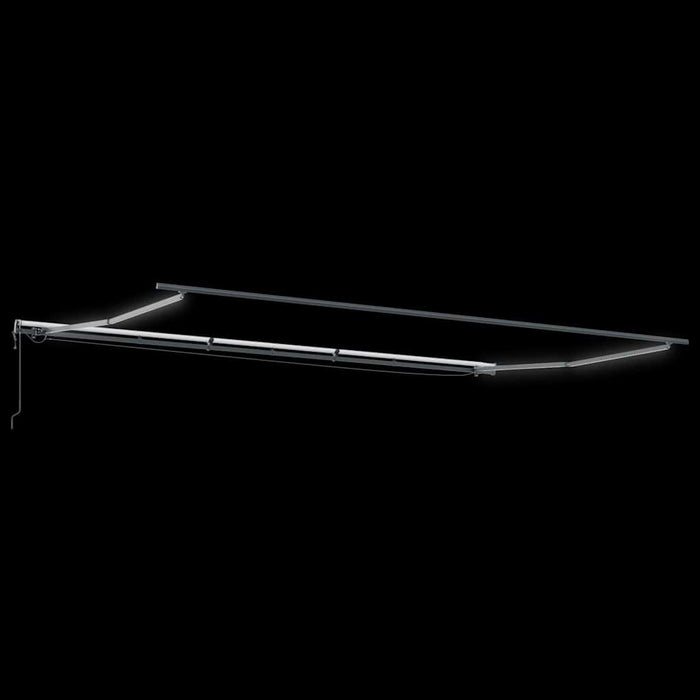 Copertină retractabilă automat cu LED, antracit/alb, 600x300 cm - WALTI WALTI