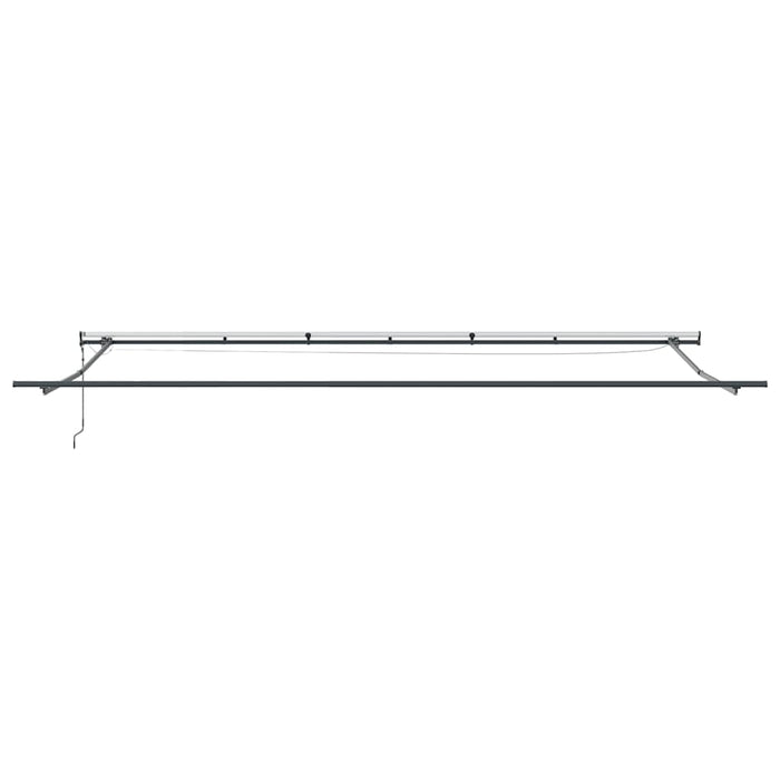 Copertină retractabilă automat cu LED, antracit/alb, 600x300 cm - WALTI WALTI