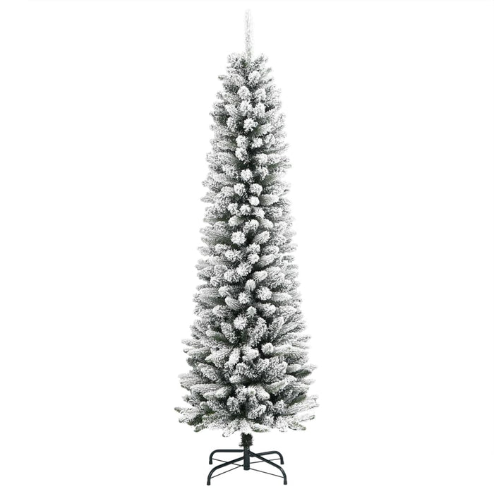 Brad de Crăciun artificial slim cu zăpadă pufoasă 120 cm PVC&PE WALTI