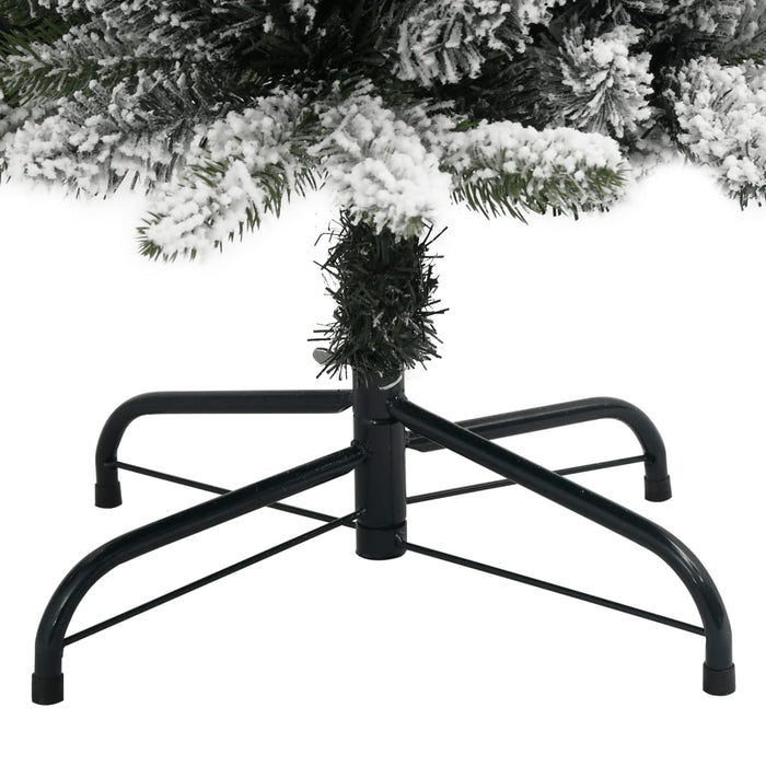Brad de Crăciun artificial slim cu zăpadă pufoasă 210 cm PVC&PE WALTI