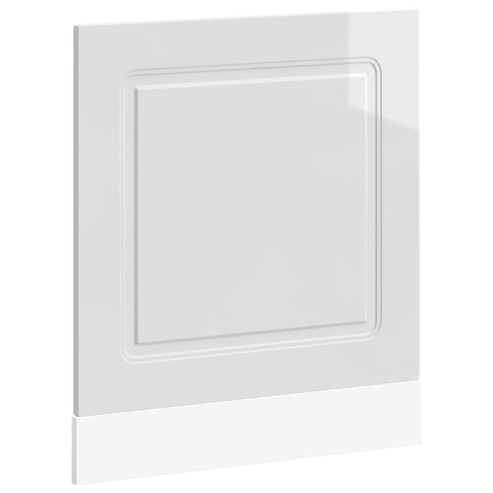 Panou pentru mașină spălat vase alb lucios 60x1,5x57 cm lemn de prelucrare WALTI