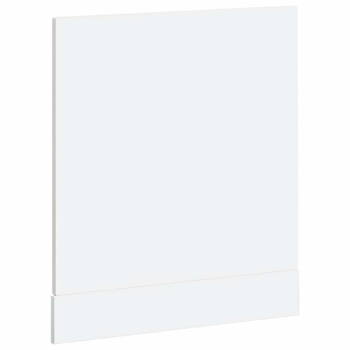 Panou pentru mașină spălat vase alb lucios 60x1,5x57 cm lemn de prelucrare WALTI