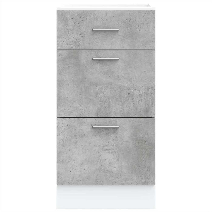 Dulap de fund Beton gri 40x46x81,5 cm Lemn prelucrat WALTI