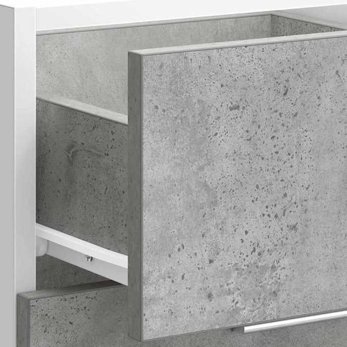 Dulap de fund Beton gri 40x46x81,5 cm Lemn prelucrat WALTI