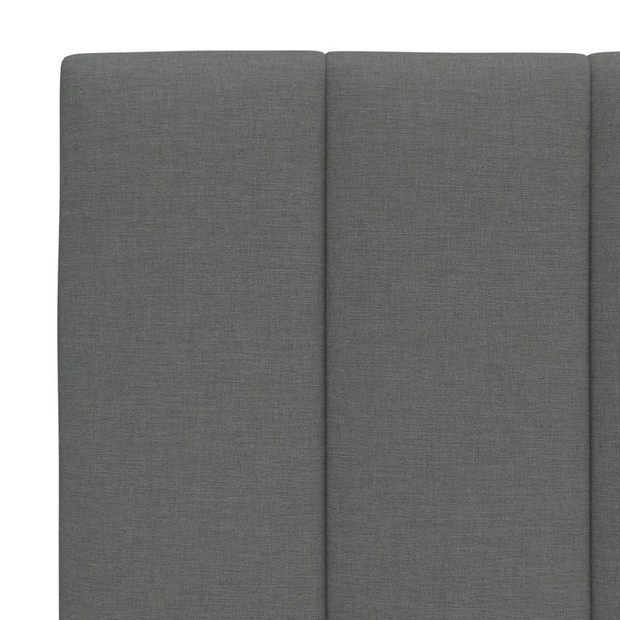 Cadru de pat fără saltea, Hanko, gri închis, 80x200 cm, textil - WALTI WALTI