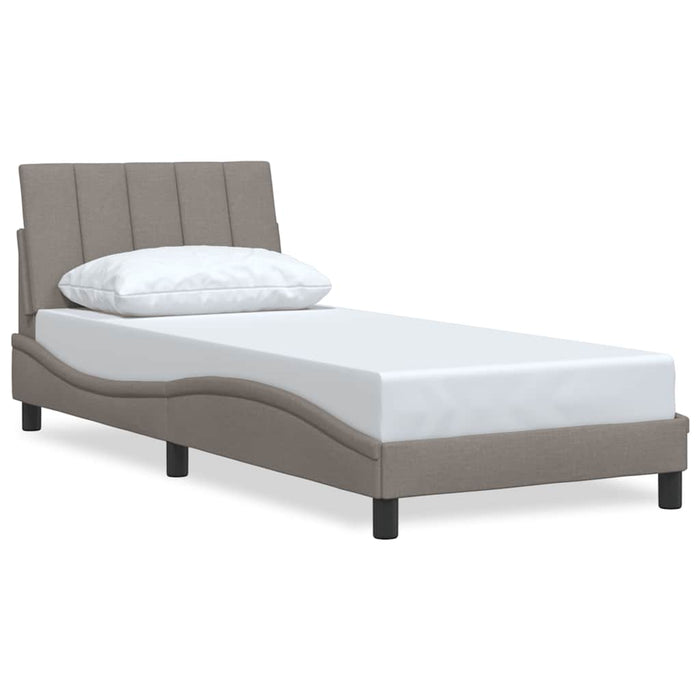 Cadru de pat fără saltea Hanko Taupe 80x200 cm țesătură WALTI