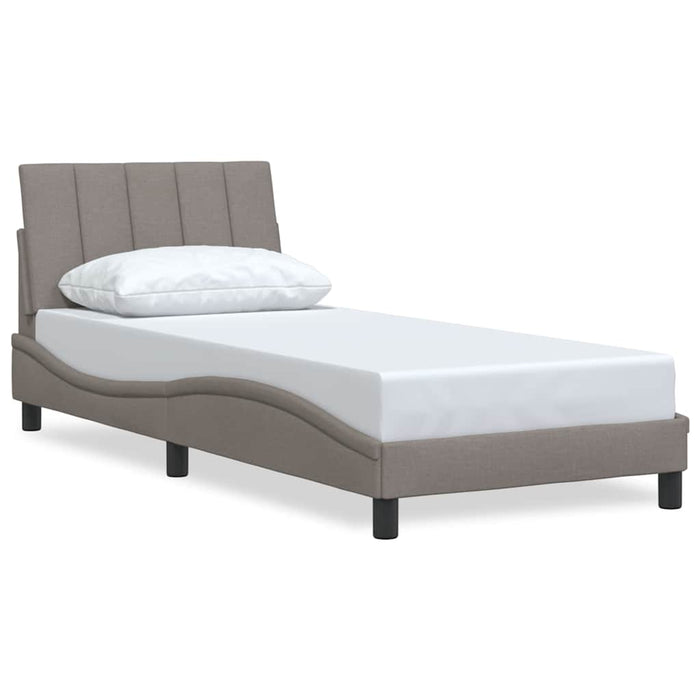 Cadru de pat fără saltea Hanko Taupe 90x190 cm Stofa WALTI