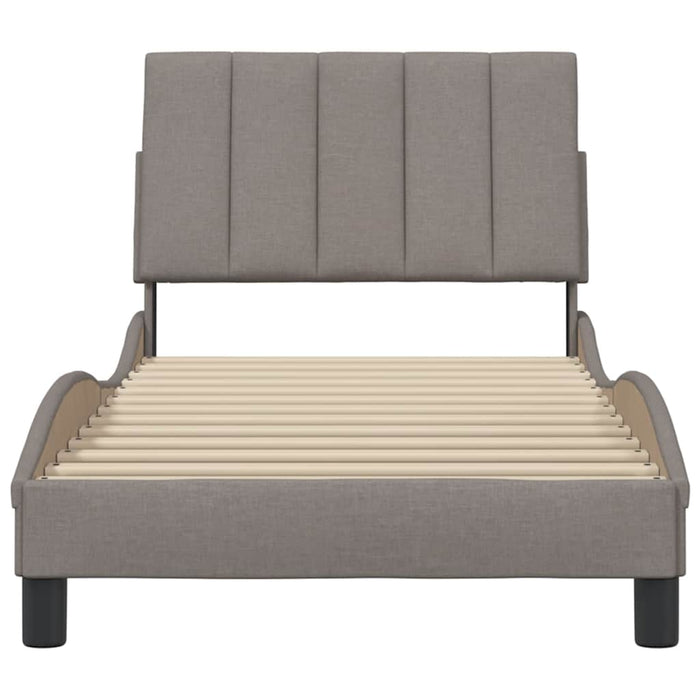 Cadru de pat fără saltea Hanko Taupe 90x190 cm Stofa WALTI