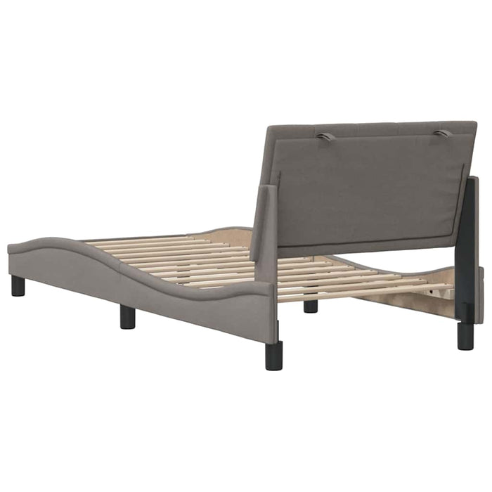 Cadru de pat fără saltea Hanko Taupe 90x190 cm Stofa WALTI