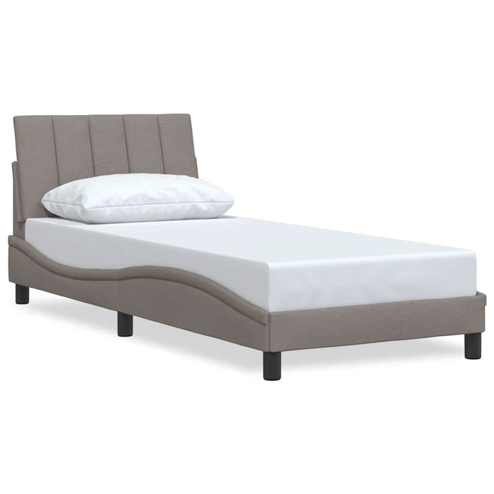 Cadru de pat fără saltea Hanko Taupe 90x200 cm țesătură WALTI