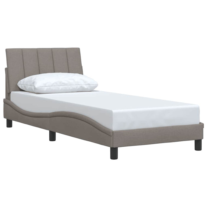 Cadru de pat fără saltea Hanko Taupe 90x200 cm țesătură WALTI