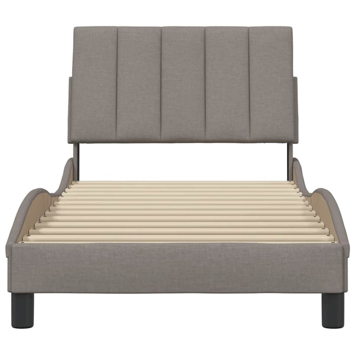 Cadru de pat fără saltea Hanko Taupe 90x200 cm țesătură WALTI