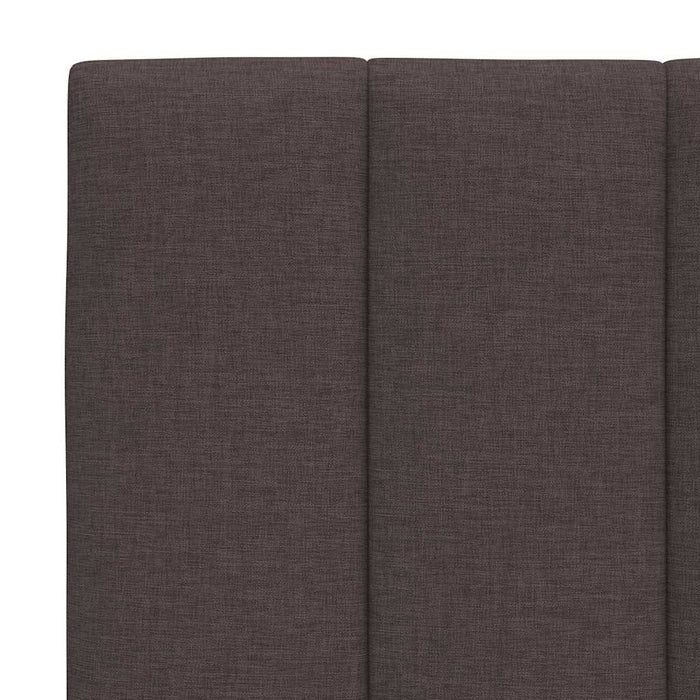 Cadru de pat fără saltea, Hanko, maro închis, 100x200 cm, textil - WALTI WALTI