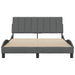 Cadru de pat fără saltea, gri închis, 120x200 cm, textil - WALTI WALTI