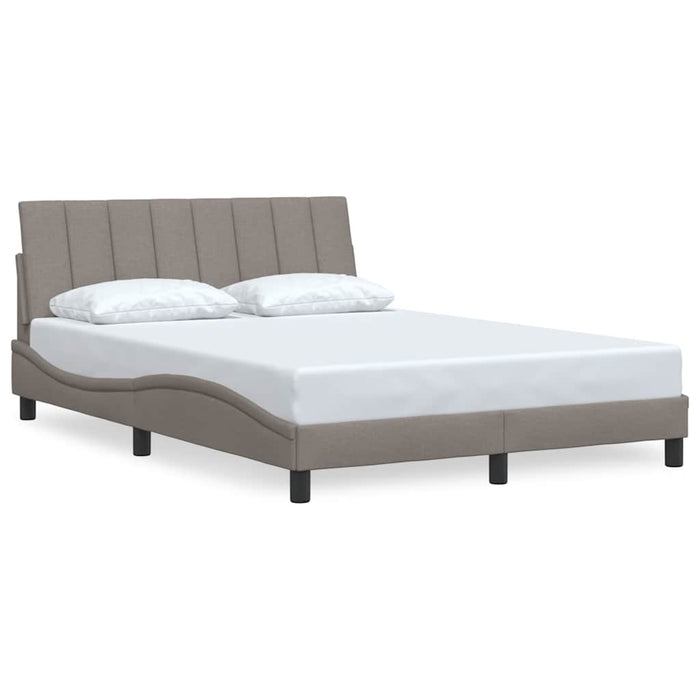 Cadru de pat fără saltea, Hanko, gri taupe, 120x200 cm, textil - WALTI WALTI