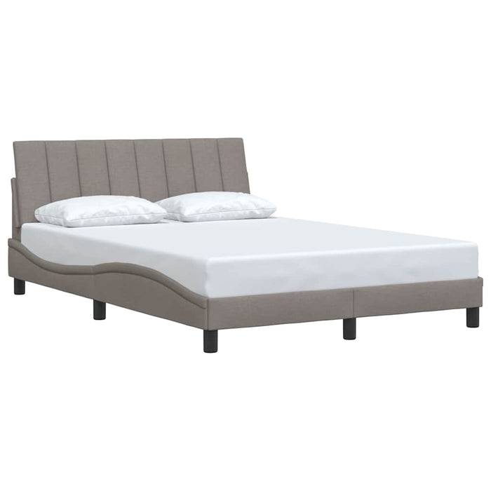 Cadru de pat fără saltea, Hanko, gri taupe, 120x200 cm, textil - WALTI WALTI