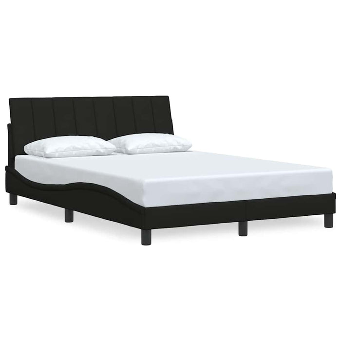 Cadru de pat fără saltea, Hanko, negru, 140x190 cm, textil WALTI