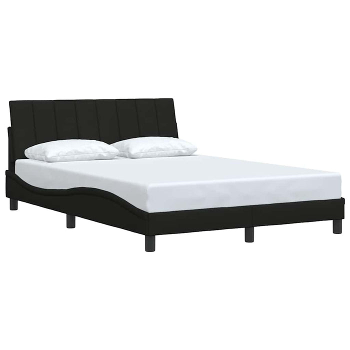 Cadru de pat fără saltea, Hanko, negru, 140x190 cm, textil WALTI