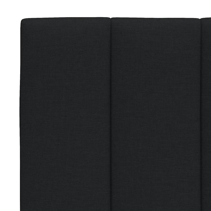 Cadru de pat fără saltea, Hanko, negru, 140x190 cm, textil WALTI