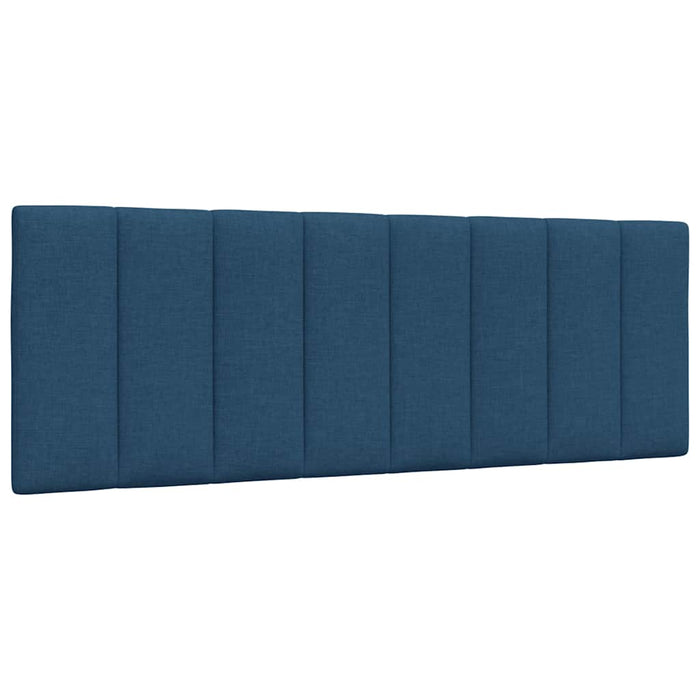 Cadru de pat fără saltea, Hanko, albastru, 140x190 cm, textil WALTI