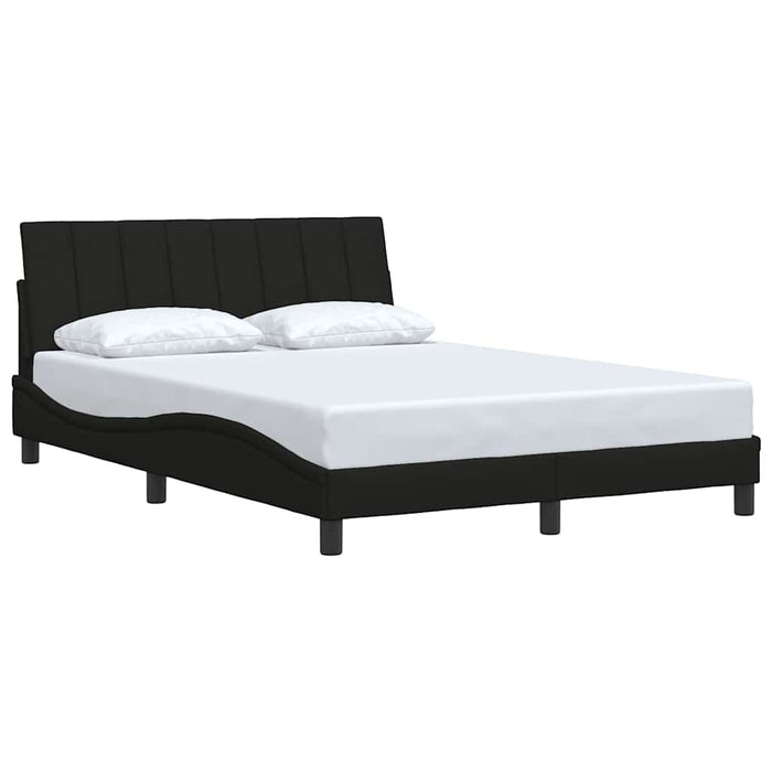 Cadru de pat fără saltea, Hanko, negru, 140x200 cm, textil WALTI