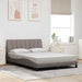 Cadru de pat fără saltea, Hanko, gri taupe, 140x200 cm, textil - WALTI WALTI