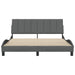 Cadru de pat fără saltea, gri închis, 160x200 cm, textil - WALTI WALTI