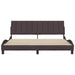 Cadru de pat fără saltea, maro închis, 180x200 cm, textil - WALTI WALTI