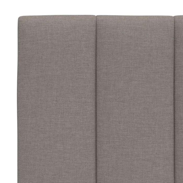 Cadru de pat fără saltea, Hanko, gri taupe, 200x200 cm, textil WALTI