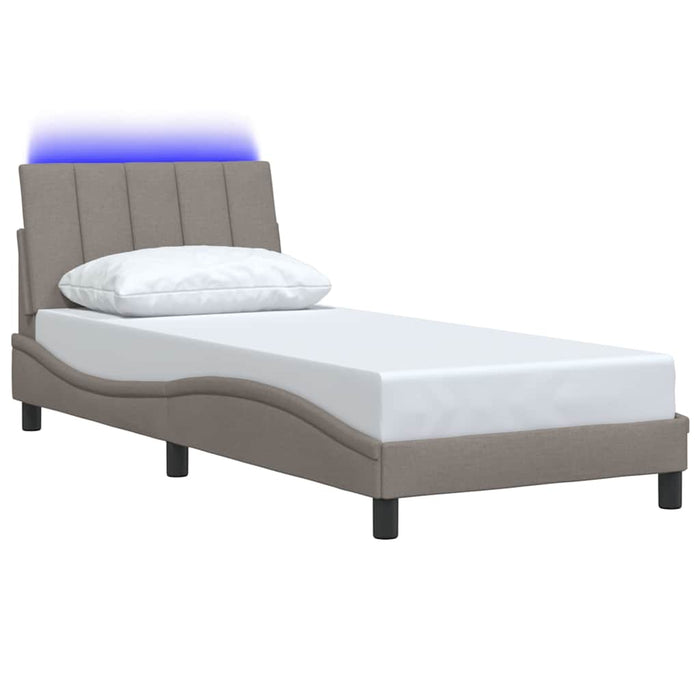 Cadru de pat fără saltea Hanko Taupe 90x190 cm Stofa - WALTI WALTI