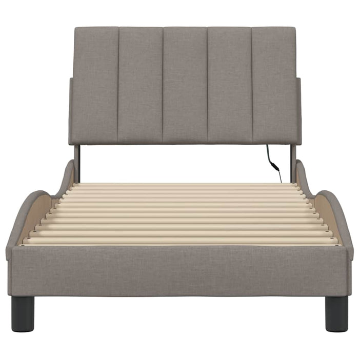 Cadru de pat fără saltea Hanko Taupe 90x190 cm Stofa - WALTI WALTI