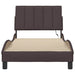 Cadru de pat fără saltea, maro închis, 90x200 cm, textil - WALTI WALTI
