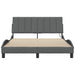 Cadru de pat fără saltea, gri închis, 120x200 cm, textil - WALTI WALTI