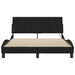 Cadru de pat fără saltea, negru, 120x200 cm, textil - WALTI WALTI